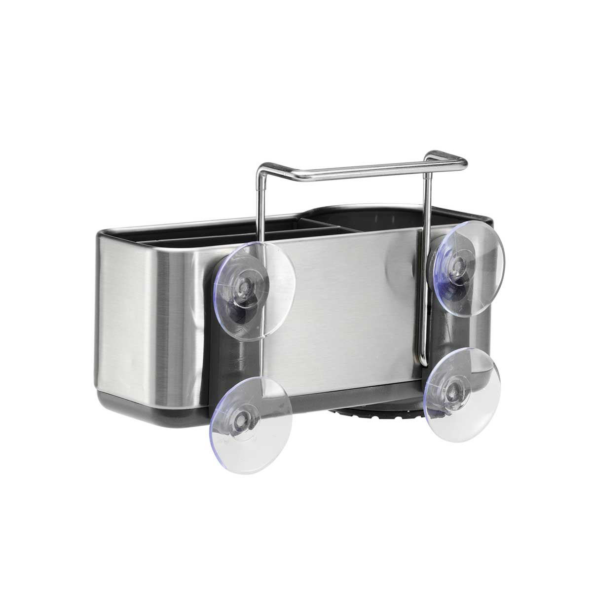 simplehuman-sink-caddy-portaspugne-da-lavello-con-ventose-e-divisori-rialzati-an image 3