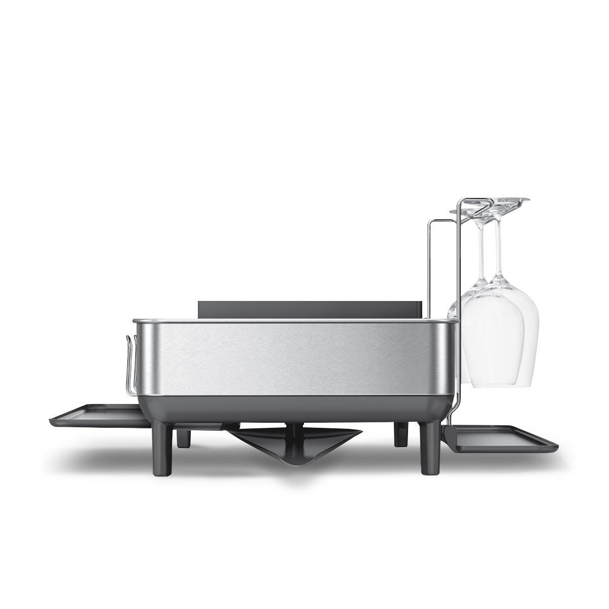 simplehuman-steel-frame-dishrack-con-porta-sponge-caddy-scolapiatti-in-acciaio-i image 3