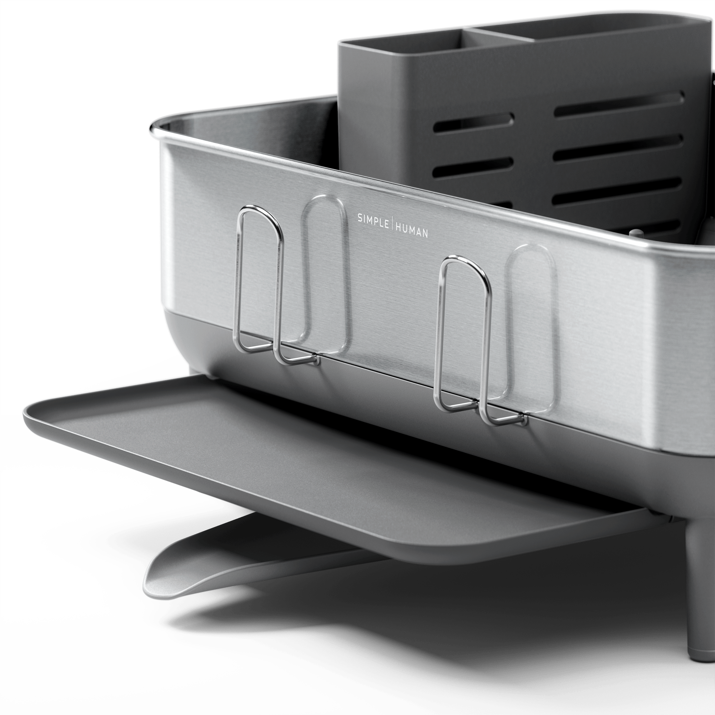 simplehuman-compact-steel-frame-dishrack-scolapiatti-compatto-in-acciaio-inox-co image 5