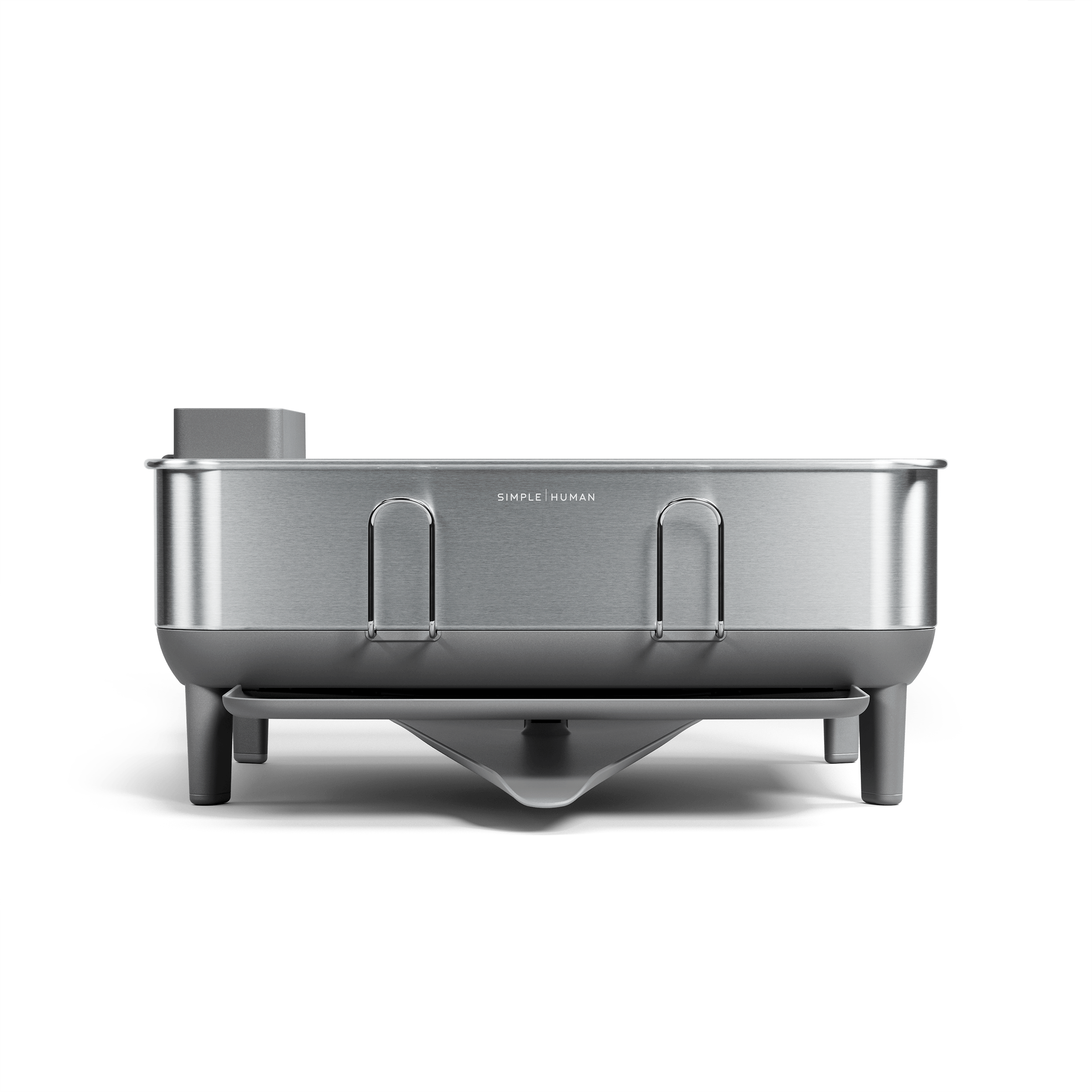 simplehuman-compact-steel-frame-dishrack-scolapiatti-compatto-in-acciaio-inox-co image 1