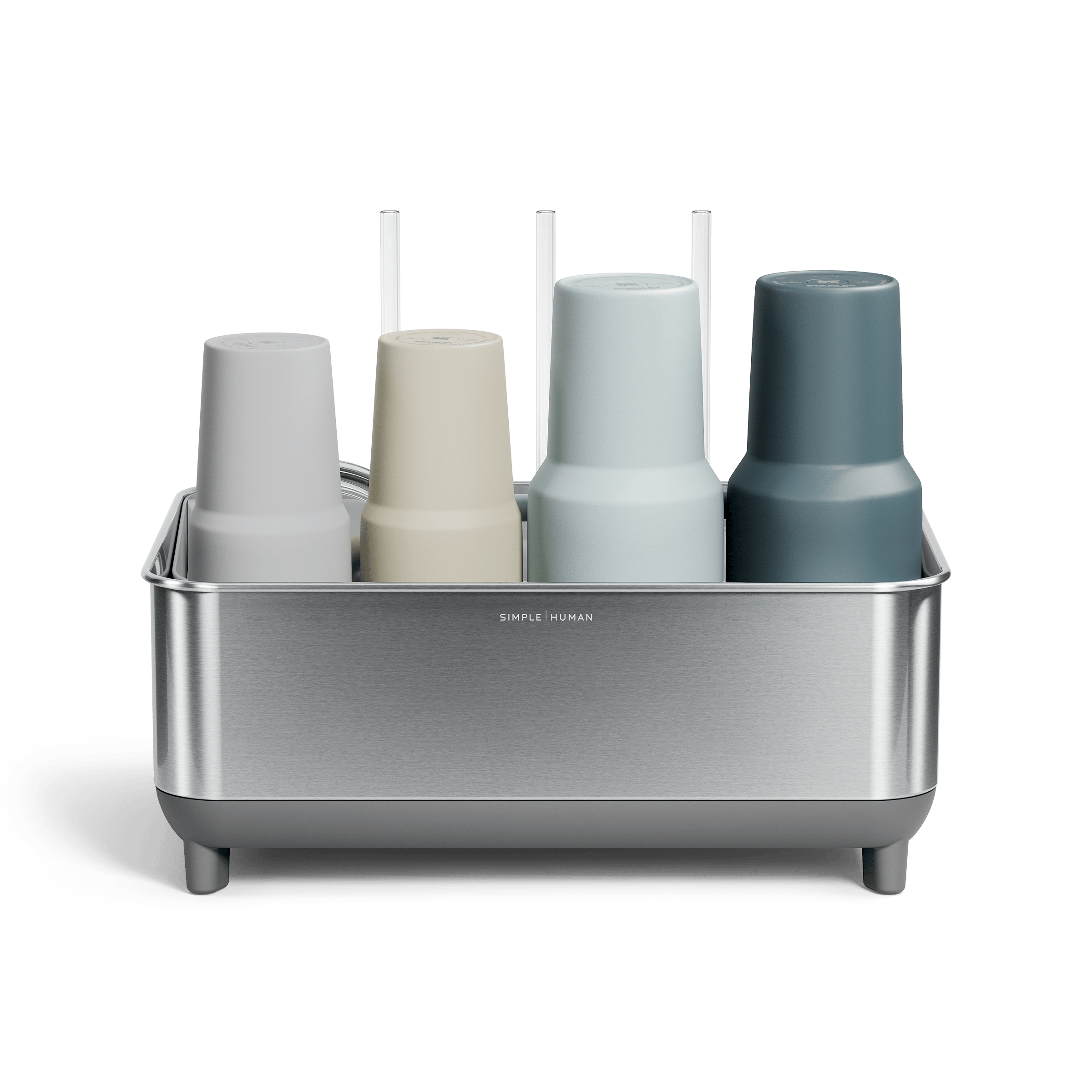 simplehuman-bottle-dock-portabottiglie-in-acciaio-con-base-in-terra-di-diatomee- image 5
