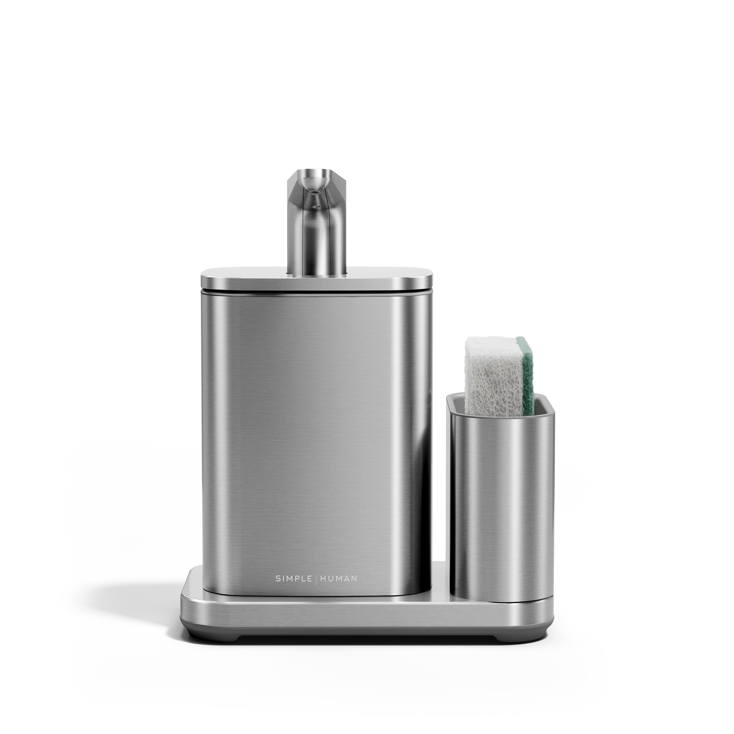 simplehuman-16-oz-pulse-pump-dish-dispenser-a-pompa-manuale-in-acciaio-spazzolat image 1