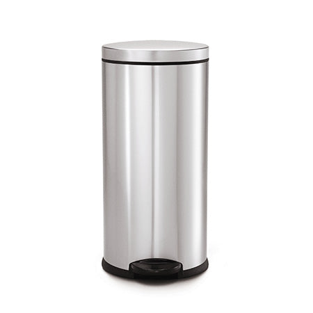 simplehuman-studio-30l-round-step-can-pattumiera-a-pedale-rotonda-in-acciaio-ino image 1