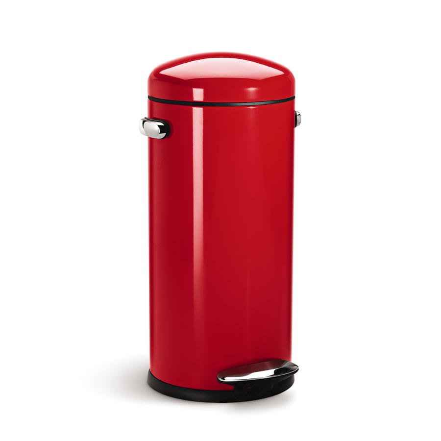 simplehuman-30l-round-retro-step-trash-can-pattumiera-a-pedale-tonda-in-stile-re image 6