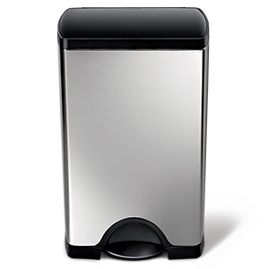simplehuman-studio-38l-rectangular-step-can-pattumiera-rettangolare-in-acciaio-i image 1
