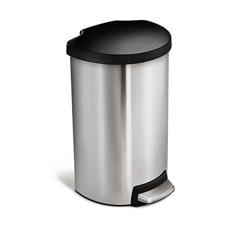 simplehuman-studio-40l-semi-round-step-can-cestino-a-pedale-semi-rotondo-40-litr image 1