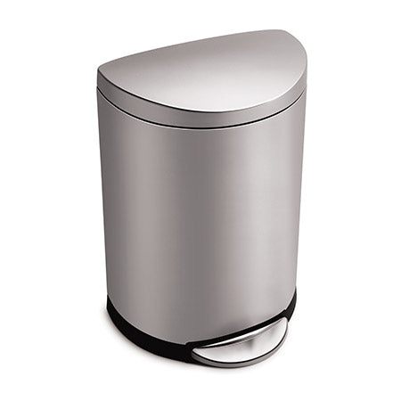 simplehuman-50l-semi-round-step-can-cestino-a-pedale-semicircolare-in-acciaio-co image 1