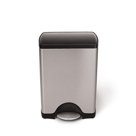 simplehuman-gen1-30l-rectangular-step-can-pattumiera-a-pedale-rettangolare-in-ac image 4