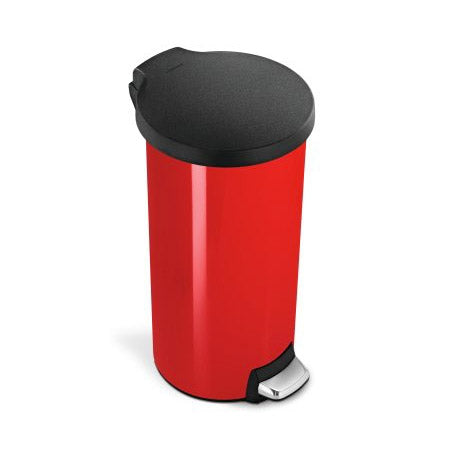 simplehuman-30l-classic-round-step-can-con-coperchio-in-plastica-pattumiera-roto image 2