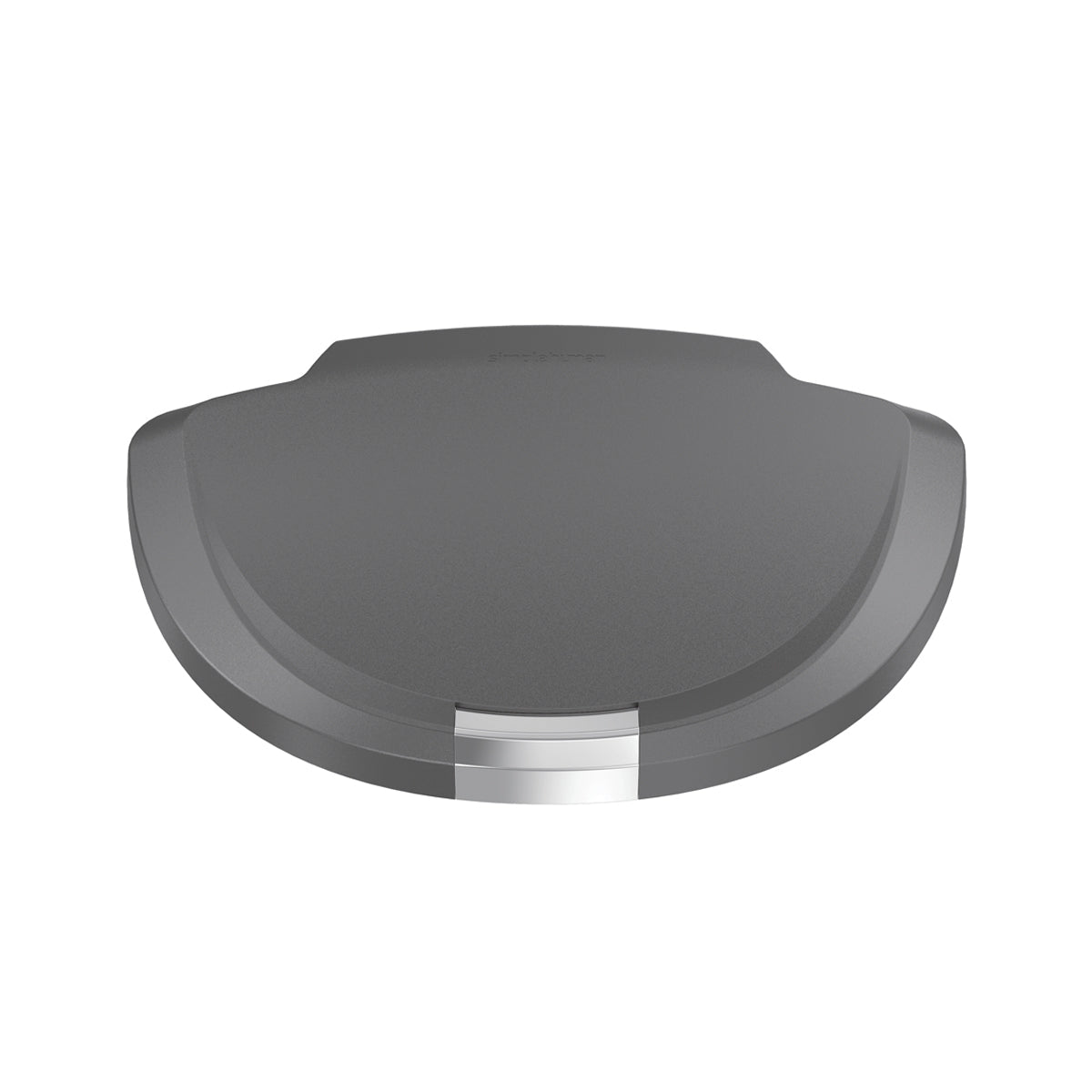simplehuman-semi-round-grey-plastic-lid-sku-pd2002-coperchio-di-ricambio-grigio- image 1