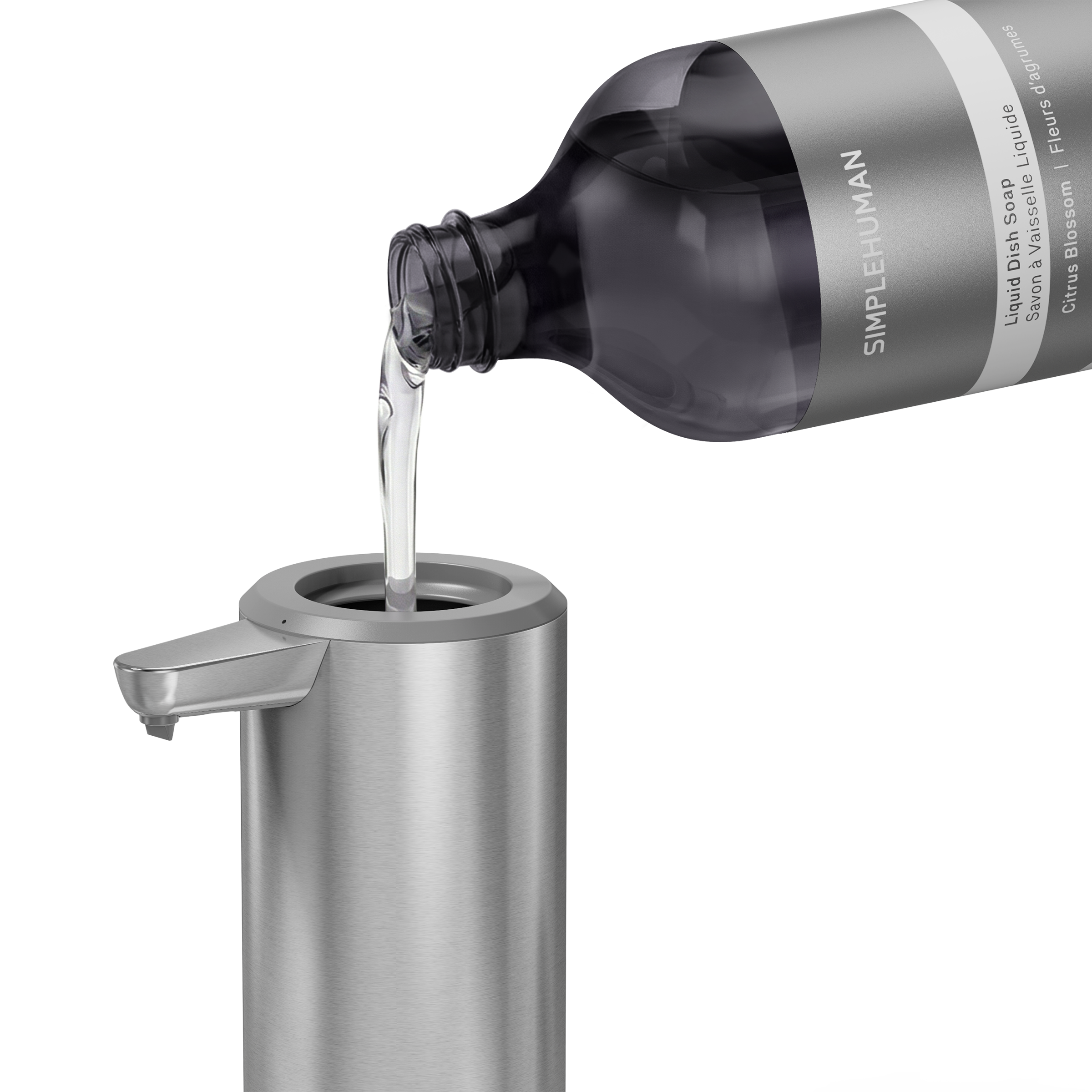 simplehuman-14-oz-sensor-pump-dish-dispenser-sapone-touch-free-con-portasponge-i image 5