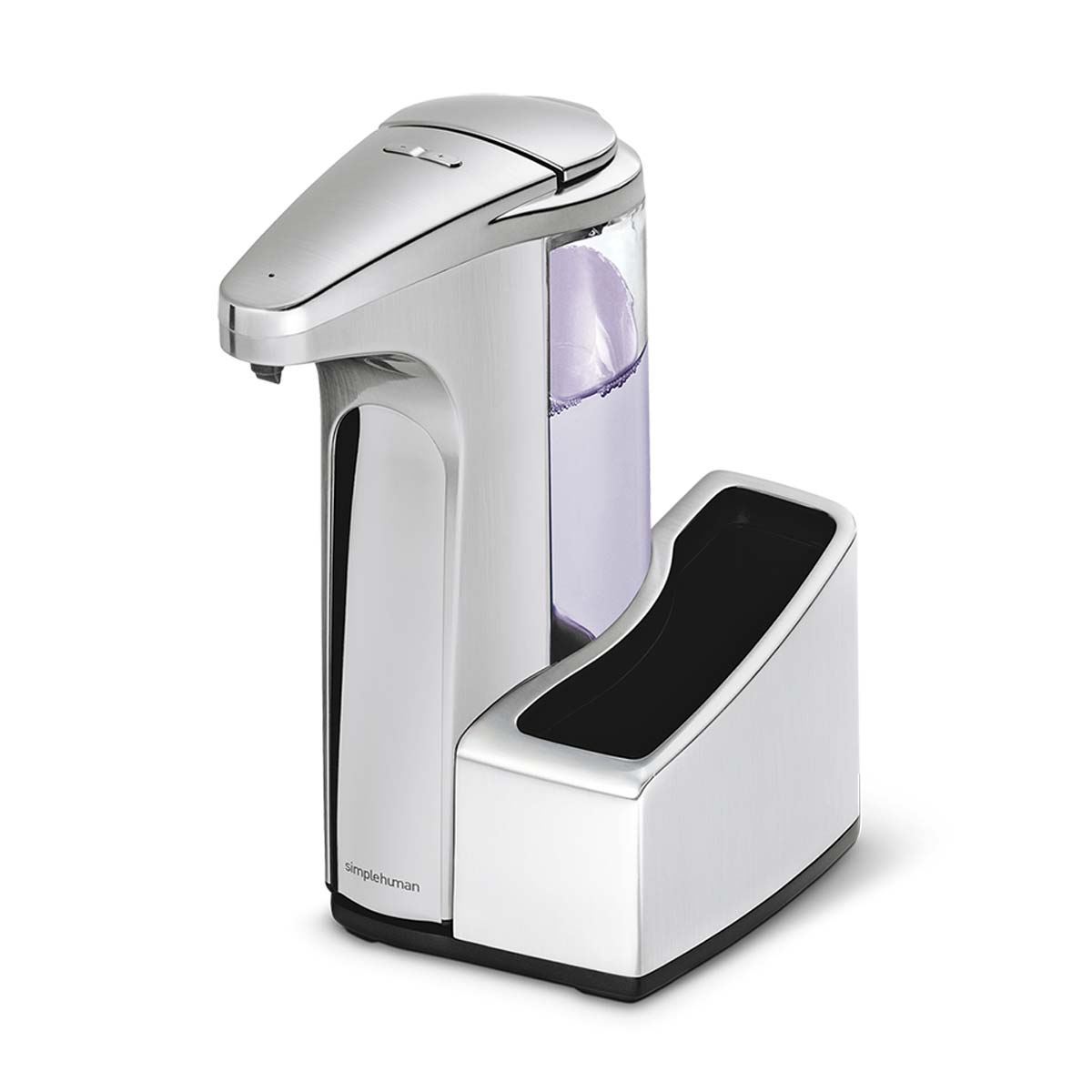 simplehuman-dispenser-sapone-sensorizzato-13-fl-oz-con-caddy-portaspugna-rimovib image 1