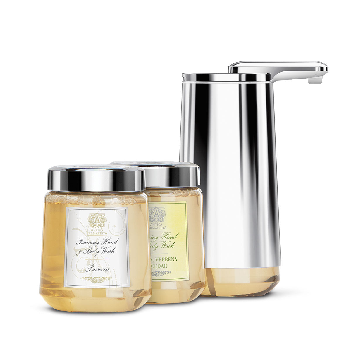 simplehuman-antica-farmacista-gift-set-erogatore-schiuma-sensore-acciaio-inox-lu image 1