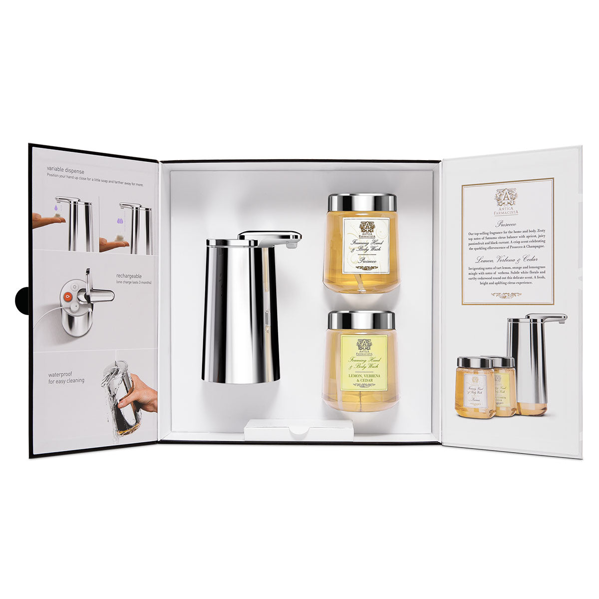 simplehuman-antica-farmacista-gift-set-erogatore-schiuma-sensore-acciaio-inox-lu image 3