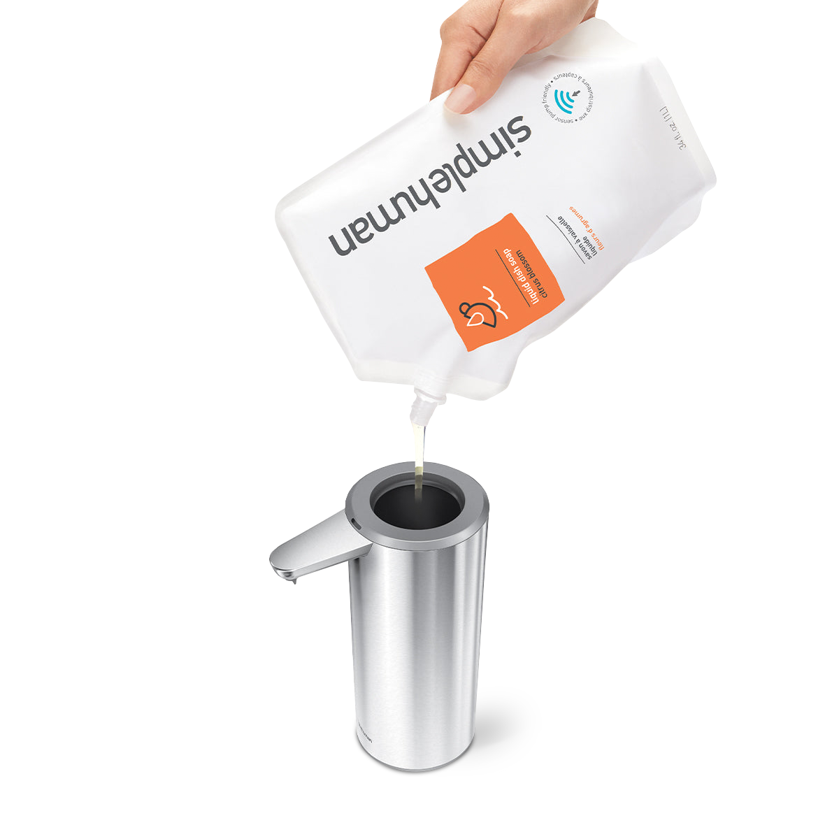 simplehuman-sensor-pump-14-oz-dispenser-sapone-automatico-touch-free-da-14-once- image 4