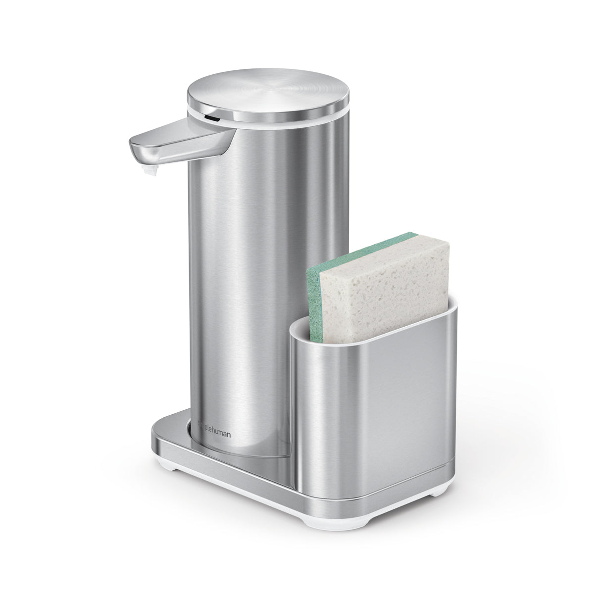 simplehuman-sensor-pump-14-oz-con-caddy-portaspugna-e-dispenser-sapone-sponge image 1