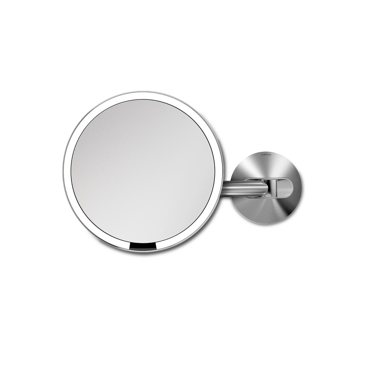 simplehuman-specchio-sensor-hard-wired-da-parete-luce-tru-lux-automatica-braccio image 1