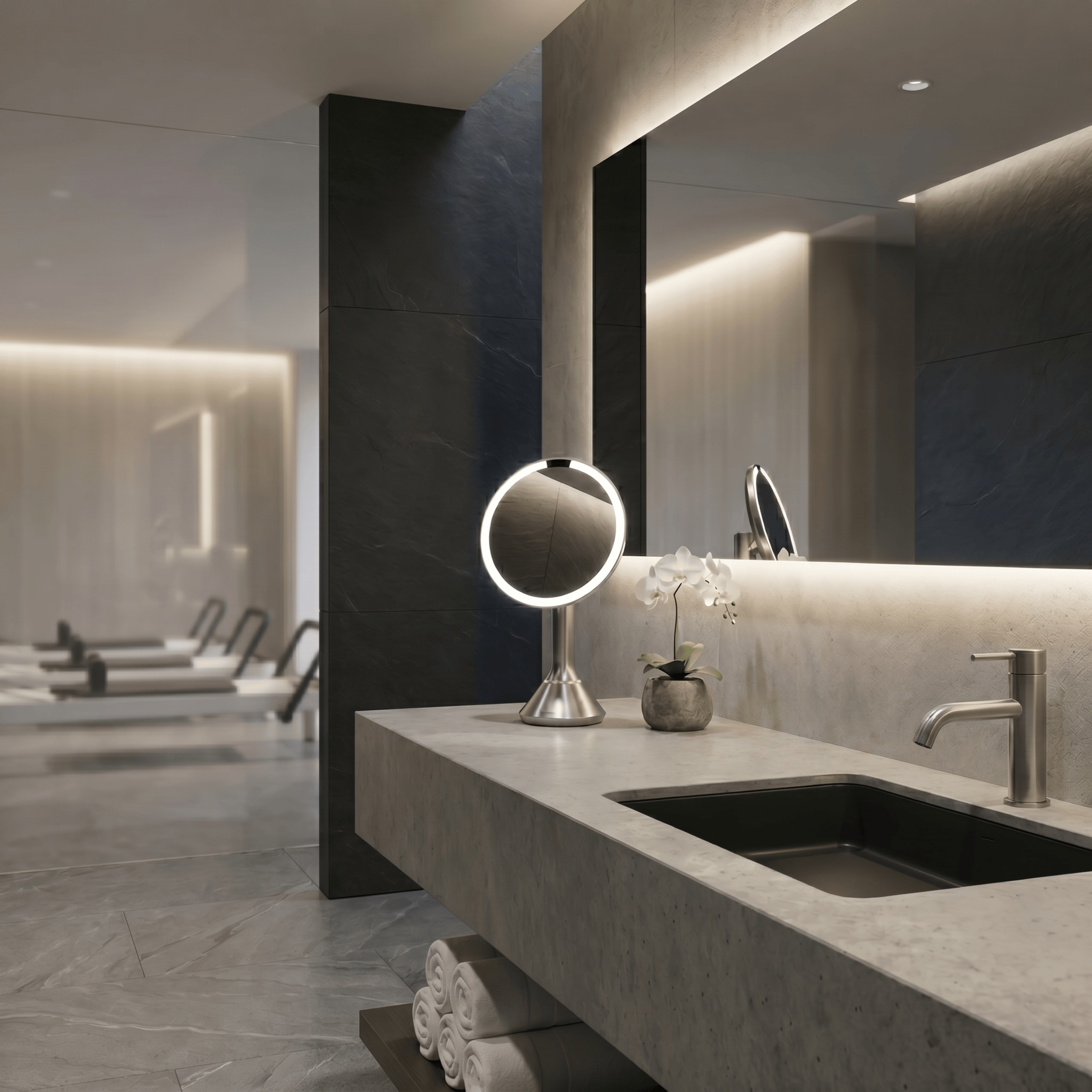 simplehuman-sensor-mirror-round-specchio-cosmetico-sensorizzato-tondo-con-luci-t image 6