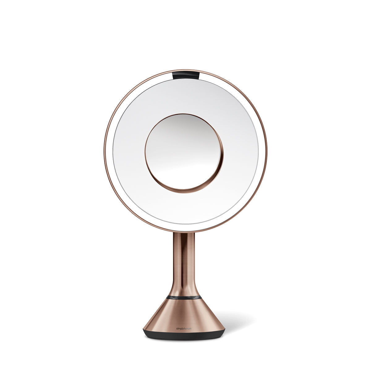 simplehuman-sensor-mirror-round-8-pollici-con-lente-dettaglio-10x-specchio-trucc image 2